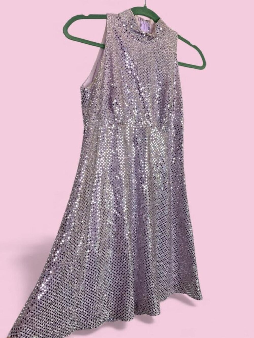 Vintage Betsy and Adam Sequin Halter Dress